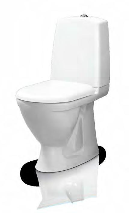 Tynt sete som er tilpasset etter wc`ens form, uten kanter som stikker ut og ødelegger designet.