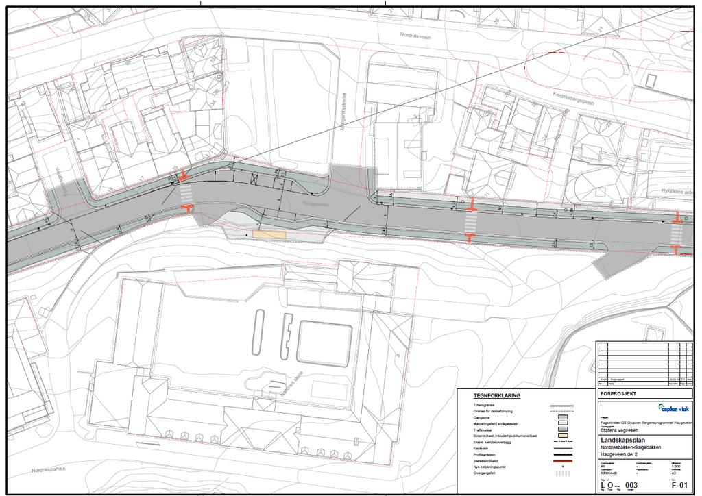 Fig 11: Planforslaget: Haugeveien mellom