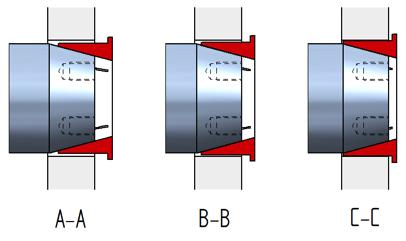 Retightening of the screws will be necessary during a period; until specified torque value is achieved.