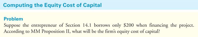 Weighted Average Cost of Capital WACC WACC = r U r wacc Fraction of