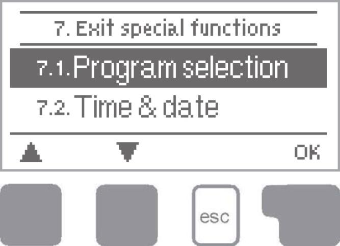 program nr 7 Time and date her stilles klokke Sensor