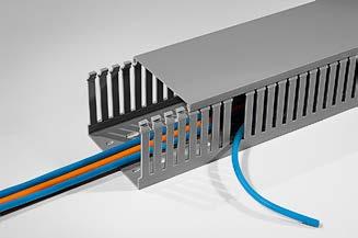 3.7 Kabelbeskyttelse Kabelkanaler og tilbehør Kabelkanaler i stiv PVC HelaDuct HTWD-PD - DIN størrelser HelaDuct HTWD-PD kabelkanaler benyttes for å føre og beskytte kabler i kontrollpaneler og