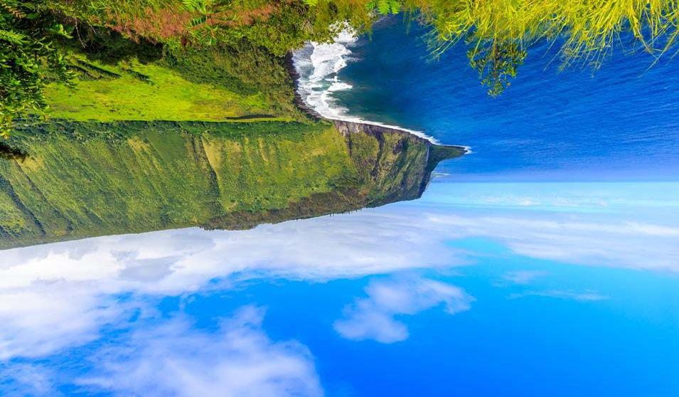 Waipio Valley, Big Island - Bilfere på Hawaii Dag 9: Fly fra Maui - Big Island Hawaii I dag flyr dere fra Maui til den neste øya, Big Island. Bilen avleveres på flyplassen på Maui.