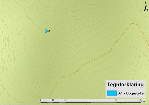 LOKALITET ID 241657 A1 Ytre mål: Høyde: Mål: Ca. 3 m Ca.