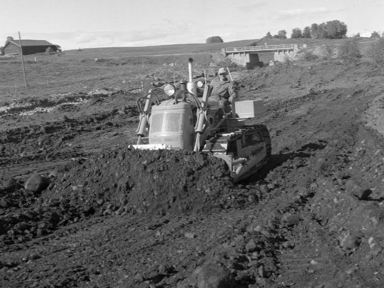 Det ble fra 1950 1980 gjennomført store bakkeplaneringsprosjekter i Norge.