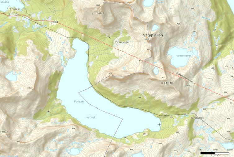 Eksempel på temperaturutvikling i innsjø Forsanvatn - vanntemperatur 16.0 14.0 12.0 1.50 6.80 11.10 16.40 21.60 27.20 33.70 42.