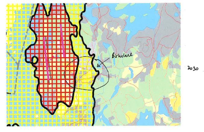 Til: Fra: Isabel Melo Norconsult v/yvonne Verstappen Dato 2018-02-09 Flystøy i Mulighetsstudie Birkeland med vekt på bruk av bygningskropper som skjerm.