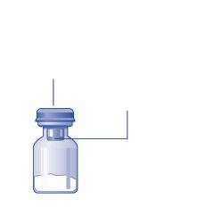 Oversikt Hetteglass med NovoEight pulver Plastlokk Gummipropp (under plastlokket) Hetteglassadapter