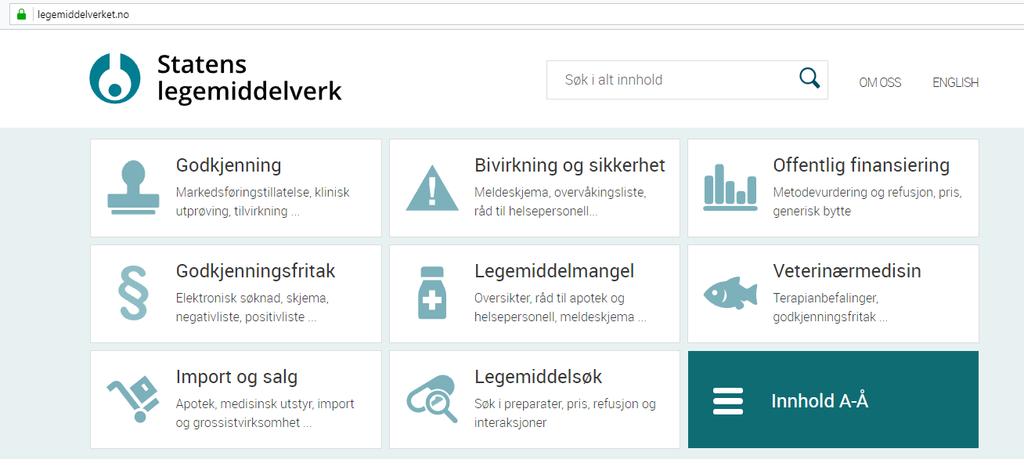 Informasjon på legemiddelverket.