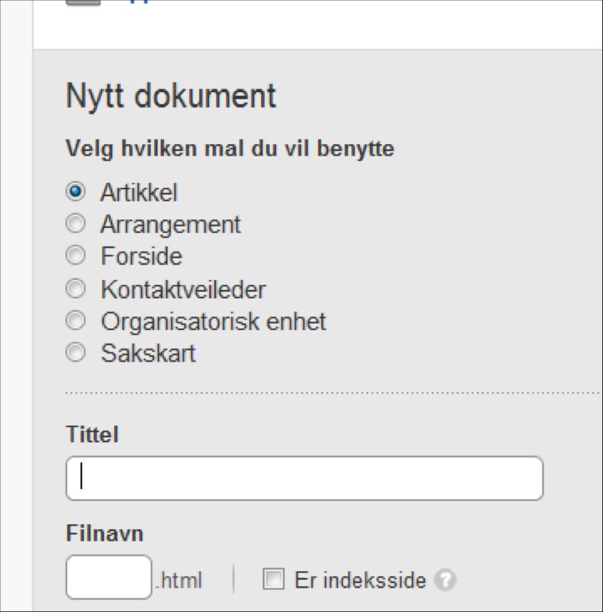 Navngiving av dokumenter Skriv inn tittel forslag til filnavn komme