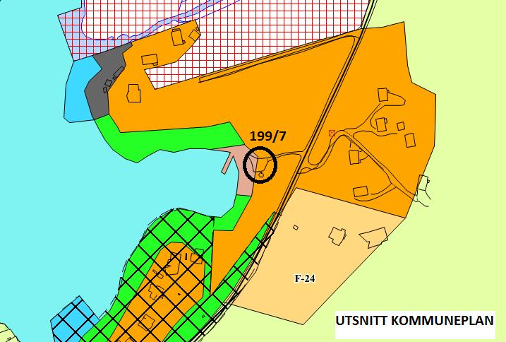 Planstatus Byggetomta har arealformål fritidsbustad i kommuneplan for Halsnøy. Føresegner etter (pbl) 20-4, første ledd nr 1 og 3.