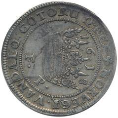 1 Krone 1618 - Christian IV i kvalitet 1+. 1000 F 174 DANMARK.