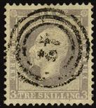 (SK 3000) 1000 F 489 o 3. 3 sk Oscar diagonalt fullstpl. MANDAL 6.12.1862.