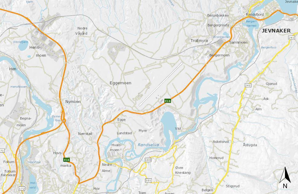 5 1 INNLEDNING I denne rapporten vurderes de støymessige konsekvensene av potensielle korridorer til ny E16 på strekningen forbi Eggemoen i Ringerike kommune.