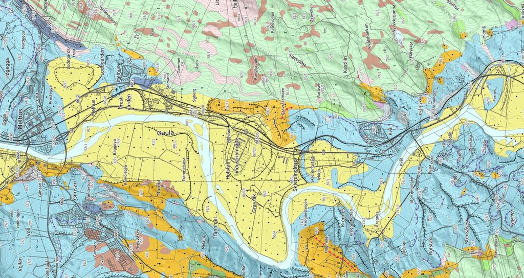 8 Ud000D-R02 Geoteknisk vurderingsrapport for E6 Kvål, Statens vegvesen, datert 07.07.204, ref. // Ud800A-R02 Geoteknisk datarapport E6 Melhus, Statens vegvesen datert 5.0.2002, ref.