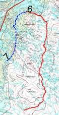 06. Galteflotti Lengde: 12 km Høgfjellsløype frå Lislefjødd og sørover over Galteflotti til eksisterande løypenett aust for Hovden. Dette er Hovdentour sin hovudtrase.