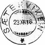 SÆTERVIK SÆTERVIKEN poståpneri, på dampskipsanløpsstedet, i Osen herred, ble underholdt fra 01.04.1906. Navnet ble fra 01.07.1922 endret til SÆTERVIK.