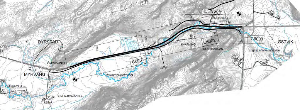 1 1 INNLEDNING I forbindelse med reguleringsplan for nye Fv. 17 mellom Dyrstad og Østvik i Steinkjer kommune, er det utarbeidet støyvurderinger.