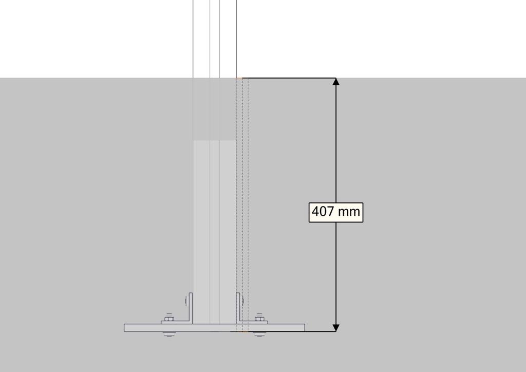 Fundamentering med betong / Foundation concrete / Förankring med betong E tøtsand afer surface tridsan UK Bakkenivå Ground level Marknivå Ref -E