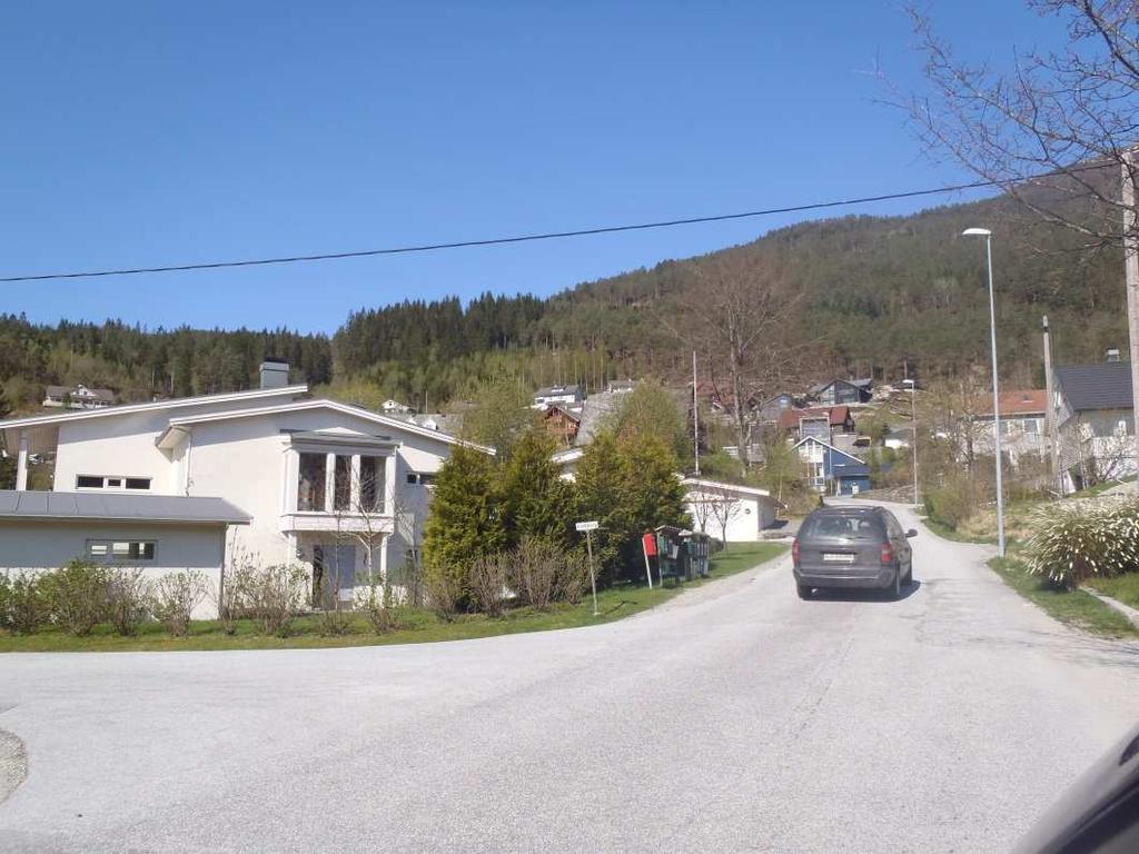 Bilde på eksisterende boligfelt langs Grovene.