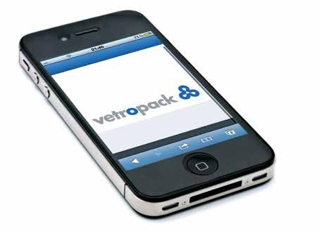 4 VETROTIME NOVOSTI Digitalna novost Novost: Vetropackov Service App Vetropackov Service App bio je spreman za download do sajma Brau Beviale 2012. točno na vrijeme.