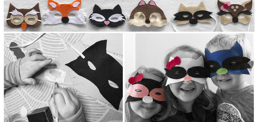 LØRDAG 9. FEBRUAR Maskeverksted: dyrenes karneval kl. 12.00-15.00 Kunstlærer Camilla fra kulturskolen viser deg hvordan du lager din egen superkule dyremaske til karneval!