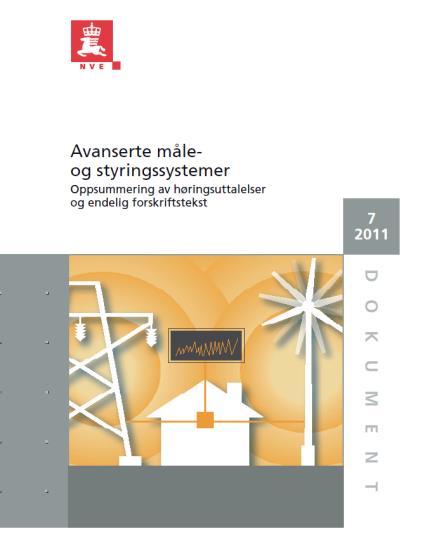 Avanserte Måle og Styringssystemer (AMS) Krav innen 1.