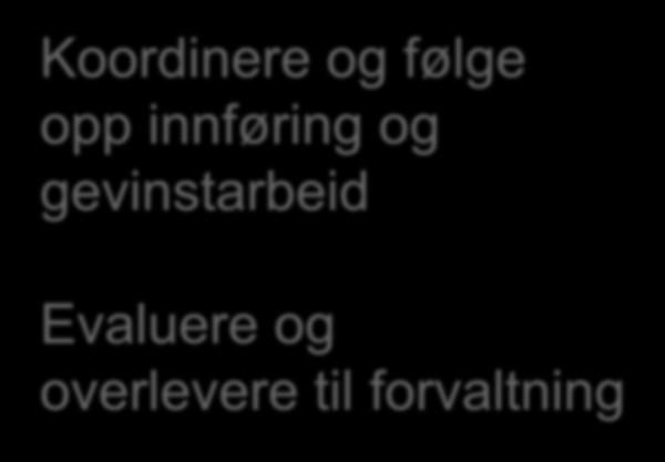 Forberedelse til utprøving Utprøving