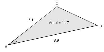 2.7.5 Bestem sida AC til trekanten til høyre når du får vite at 3 sina 5 2.7.6 Regn ut hvor stor er.