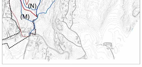 Hovedavrenningen fra begge utbyggingsområder er markert med