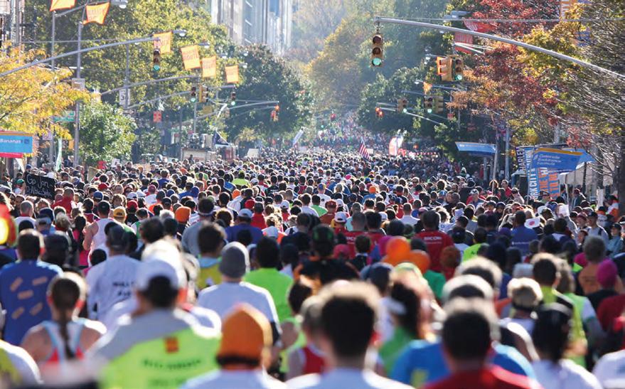 DETALJERT OM LØYPA TCS New York City Marathon er løpet alle ønsker å løpe. At New York er en av verdens kuleste byer g jør kombinasjonen uslåelig.