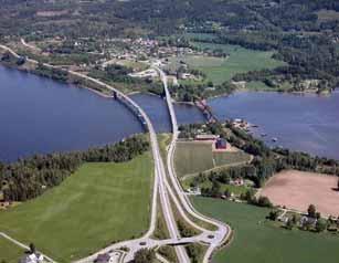 Minnesund sett fra utsiktspunkt