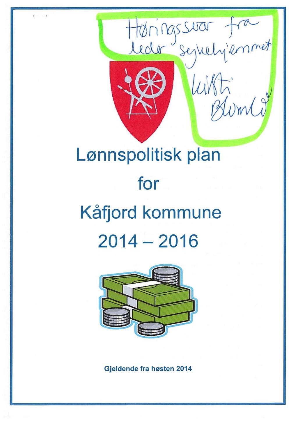 n nrq7p fv» k4z Lønnspolitisk plan for Kåfjord
