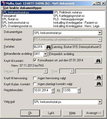 element. Klikk Rediger Avslutt For å avslutte en spl.diagnose, tiltak eller forordning. Markér ønsket element.