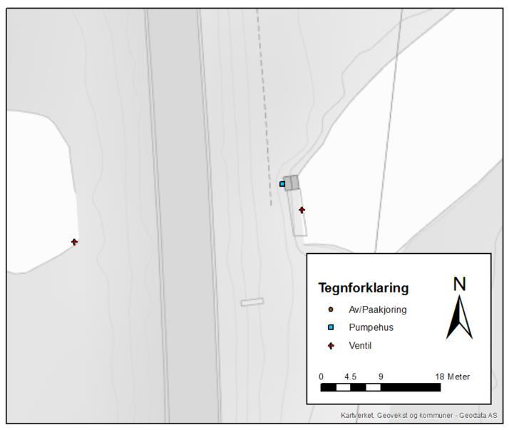 no 3 Teknisk tilstand Figur 8 Rymoen pumpestasjon og tilbakeslagsventiler Figur 9 Roverud pumpestasjon og plassering