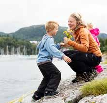 rogn, sopp i skogen og blåskjell helt i sjøkanten.