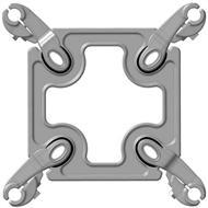 Square-shaped spacer damper for