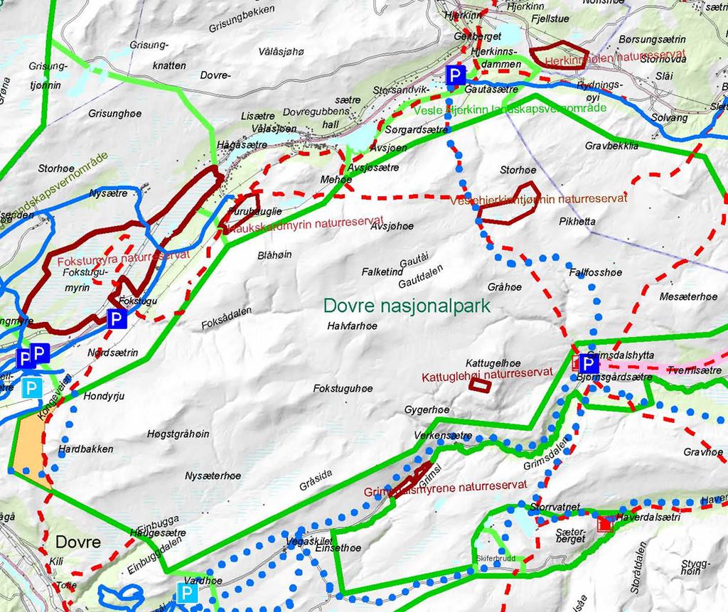 anses som kurante for å åpne for organisert ridning. Dispensasjon i medhold av delegert myndighet til sekretariatet gjelder områder med forankring i vedtatt forvaltningsplan; dvs.