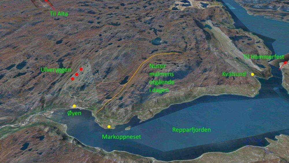 EKSTRA NUSSIR VIL STARTE KOBBERUTVINNING I KVALSUND Norge får en av Europas største kobbergruver Nussir har fått driftstillatelse.