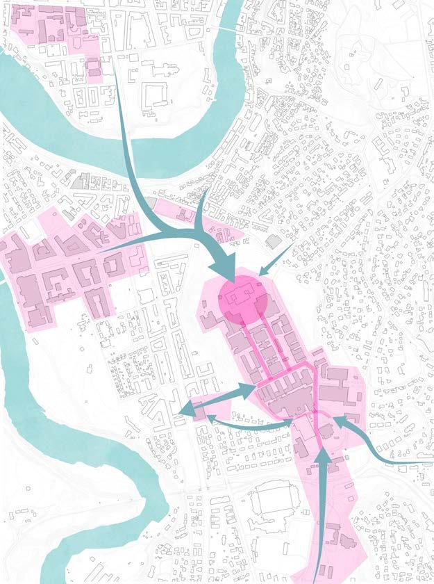 1.1 Innledning Arbeidet med den veiledende planen for offentlig rom i bycampus bygger på kommunens og universitets mål for bycampus så langt disse er relevante, på stedsanalysen for bycampus og på