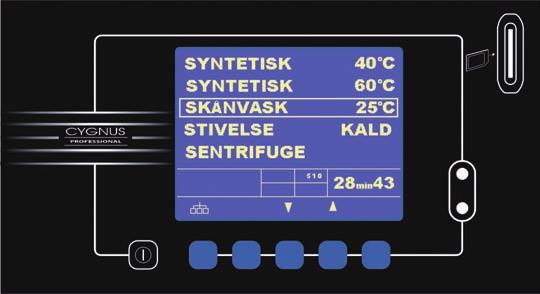 gir full programfleksibilitet Cygnus Premium Cygnus Premium gir deg større fleksibilitet. Et stort LCD display ( 85 x 90 mm) gir fortløpende informasjon til brukeren.