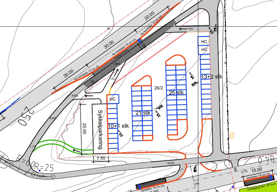 Side 10 Utforming innfartsparkering I skissefasen er fem ulike utforminger av innfartsparkeringen foreslått.