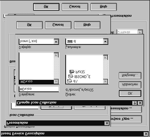 I 0 Idriftsetting av omformeren med INTERBUS (MCH42A) Illustrasjon For å kunne identifiseres omformeren bedre, kan du kopiere egne ICO-filer til katalogen ".\IBSCMD\Pict32\" med CMD-tool versjon 4.