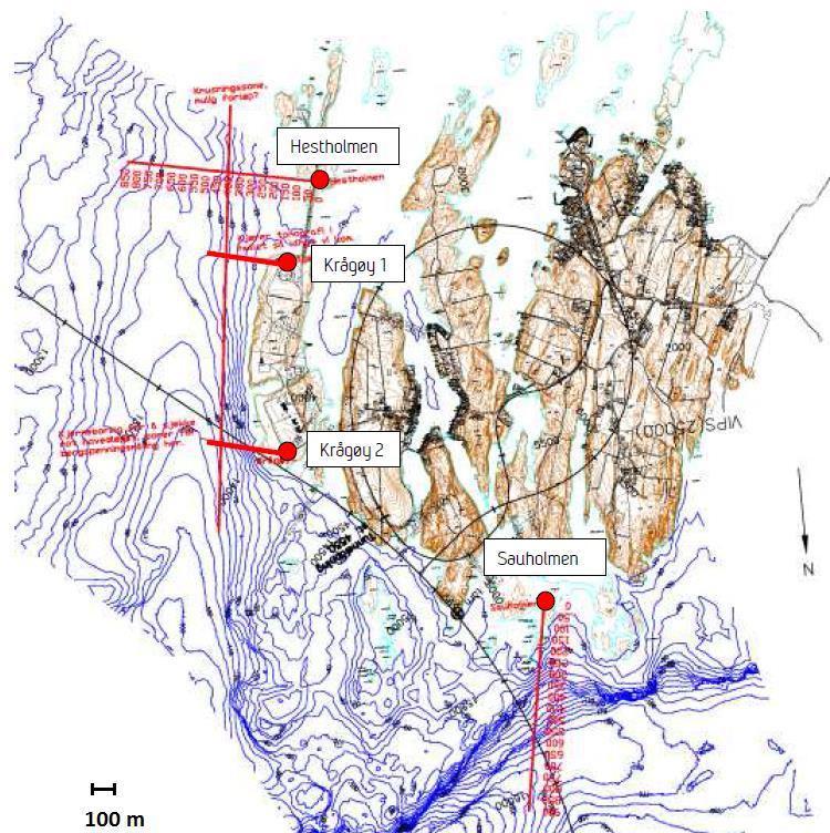 Zone). Det var planlagt frysing på grunn av risikoen ved å drive gjennom sonen. Det ble laget en frossen ring lokalisert på 2 meter utenfor TBM-maskinens diameter.