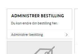 Du kan også administrere bookingen din ved å finne boksen på parkeringssiden som heter Administrer Bestilling.