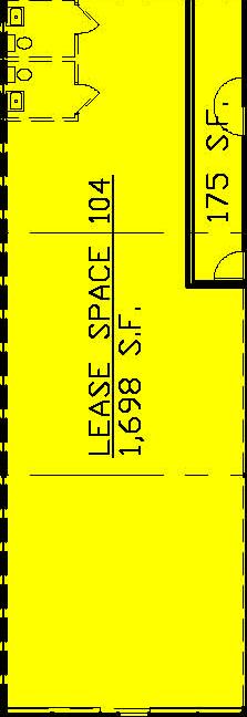 FLOOR PLAN BUILDING B N 75' 75' TH E DANCER'S EDGE JAZZERCIZ E LEASE SPACE 114 1,440 S.F. $12.50 psf 25' LEASE SPACE 104 1,698 S.F. $12.50 psf LEASE SPACE 113 Vital 1,698 Healthcare S.