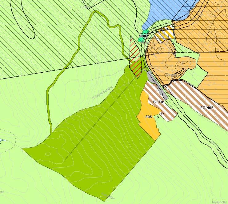 Nordplan side 5 Reguleringsplan for Fjellsida Lemonsjøen 1.4 Avgrensing av planområdet Planområdet ligg i ei nord-austvendt skråning (nordaustre del av gnr./bnr.