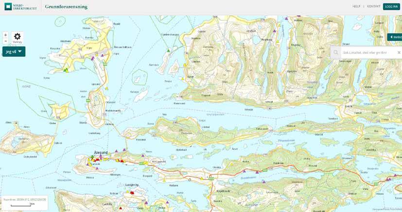 Aller først kan en slå opp i kart og databaser for å se etter om det på forhånd er registrert forurenset grunn på eller i nærheten av området.