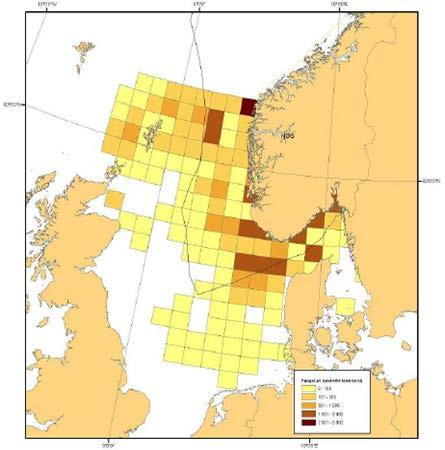 Figur 3-7 Fiskeriaktivitet i Nordsjøen