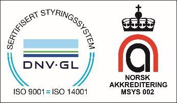 SERTIFISERING NorLense er sertifisert i henhold til ISO 9001:2015, ISO 14001:2015 og Achilles standarder.